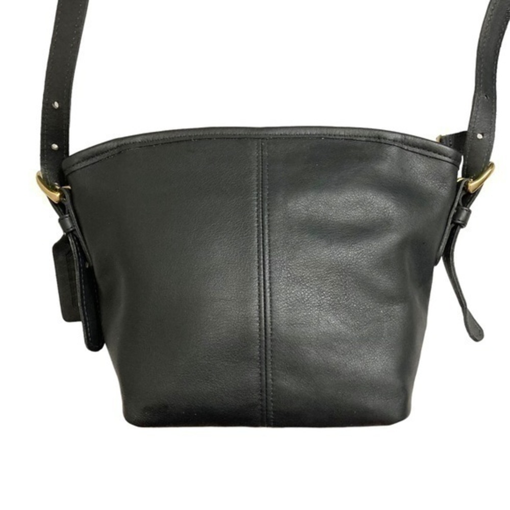 Coach Soho Mini Basket Black Leather Crossbody Shoulder Bag 4107